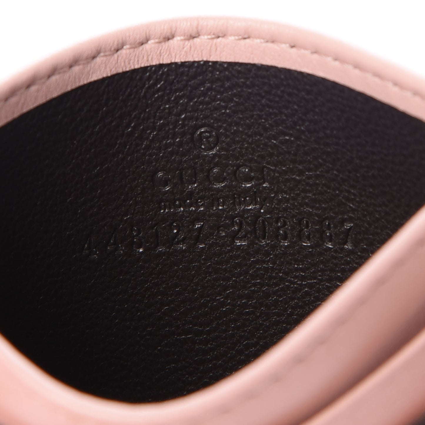 Calfskin Matelasse GG Marmont Card Holder Perfect Pink