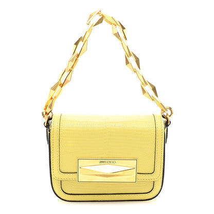 Jimmy Choo Lizard Embossed Mini Bag Yellow 1 of 9