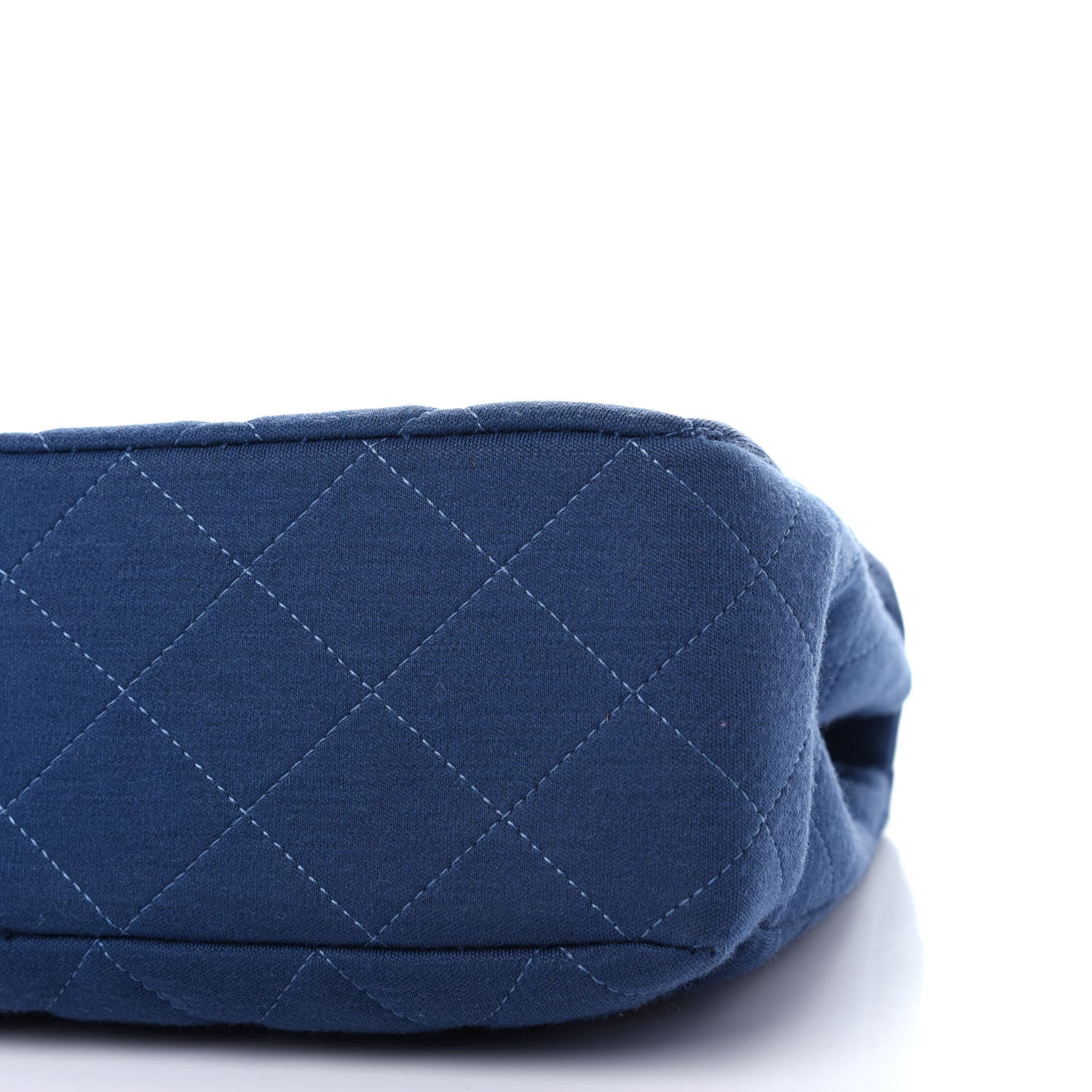 Chanel Jersey Quilted Jumbo Single Flap Navy 9 of 10