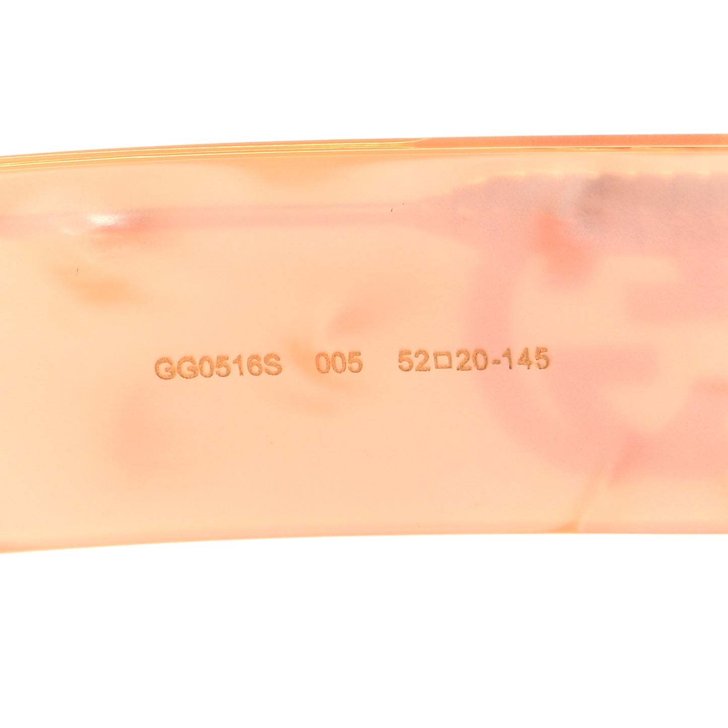 Acetate Square Sunglasses GG0516S Orange