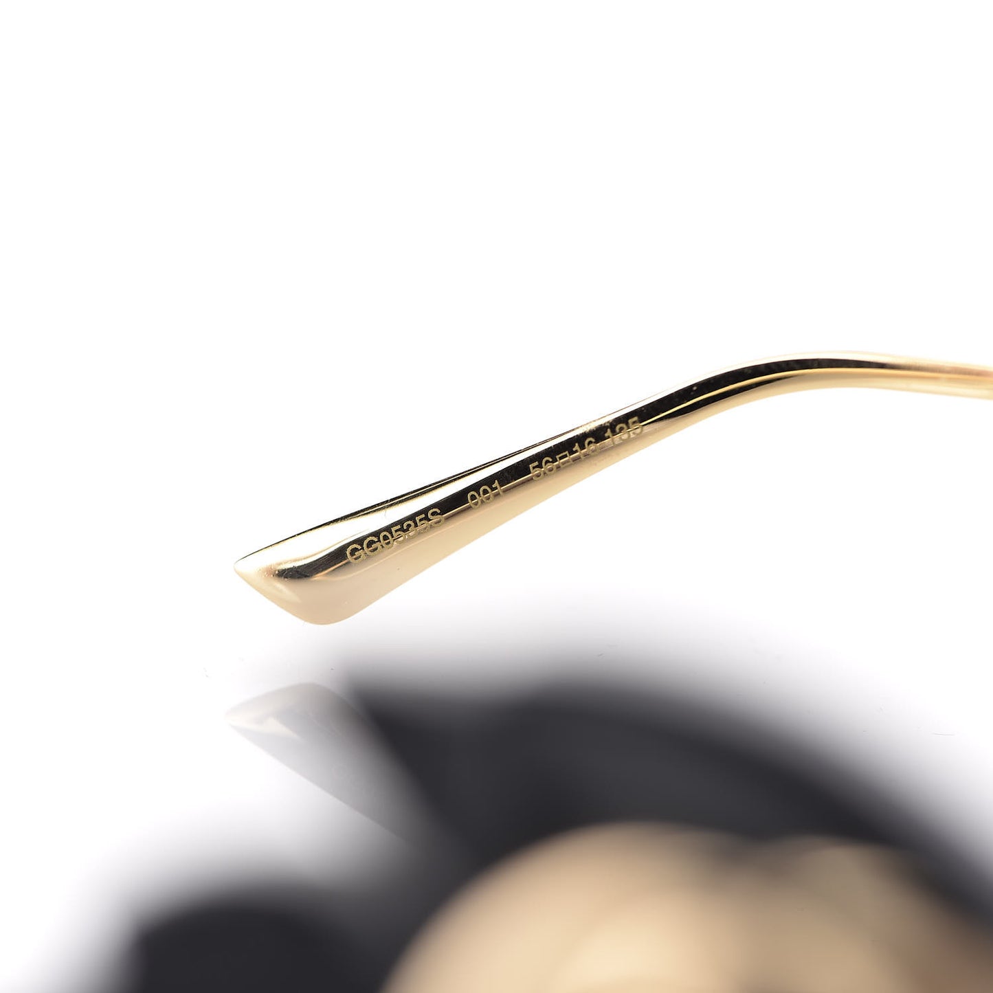 Acetate Square Frame Wing Sunglasses GG0535S Black