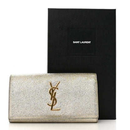 Saint Laurent Metallic Calfskin Classic Monogram Cassandre Wallet Gold 17 of 17