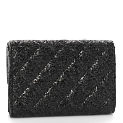 Chanel Caviar Quilted Small Boy Flap Wallet Black 3 of 11