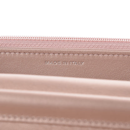 Chanel Goatskin Camellia Embossed Wallet On Chain WOC Light Pink 7 of 11