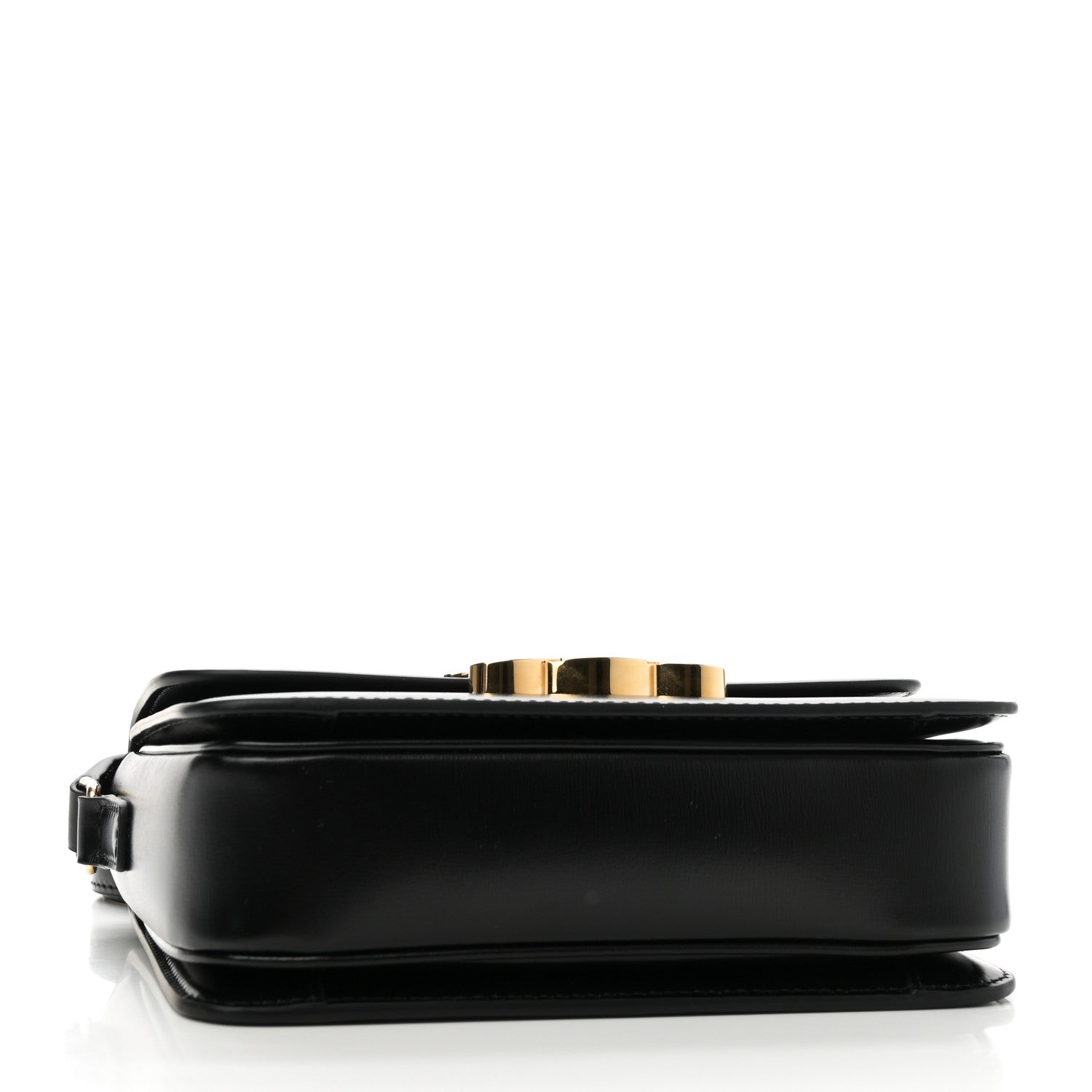 Celine Shiny Calfskin Teen Triomphe Black 3 of 9