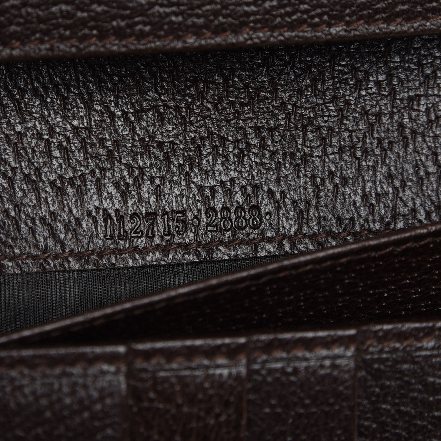 Gucci Monogram Metal Bar Continental Flap Wallet Beige Ebony Dark Brown 8 of 10