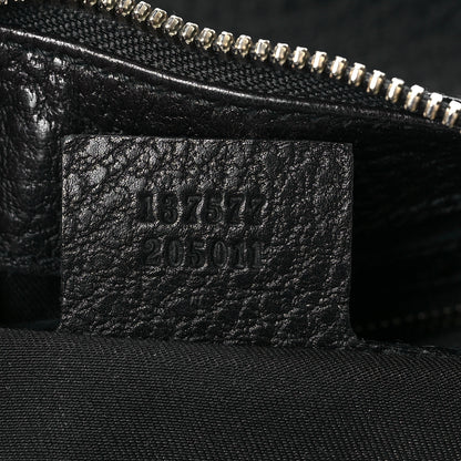Gucci Calfskin Half Moon Bamboo Ring Hobo Black 7 of 9