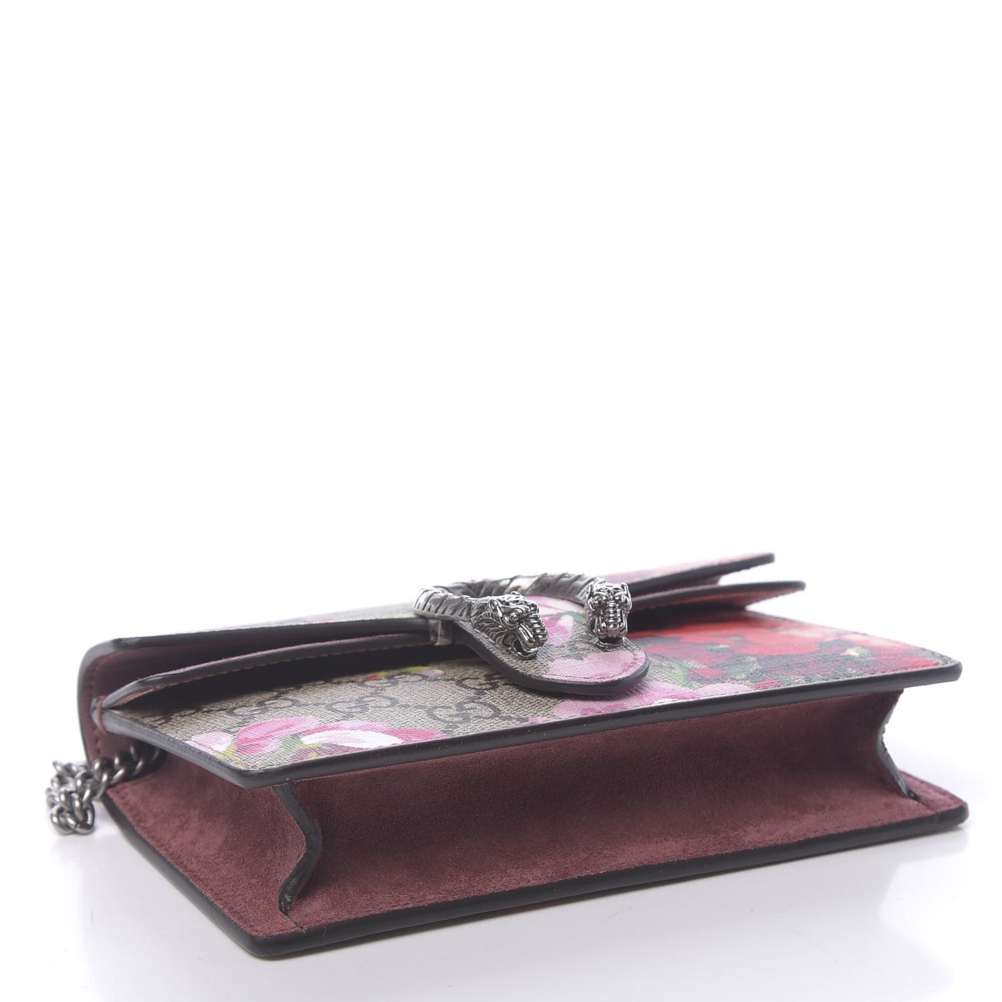 GG Supreme Monogram Blooms Super Mini Dionysus Shoulder Bag Beige Multicolor Dry Rose