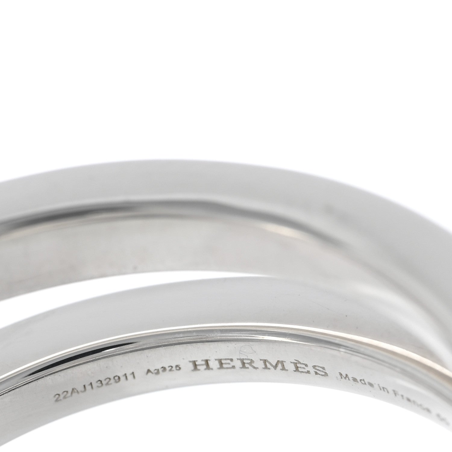 Hermes Sterling Silver Chaine D'Ancre Punk Ring 55 7.25 4 of 5