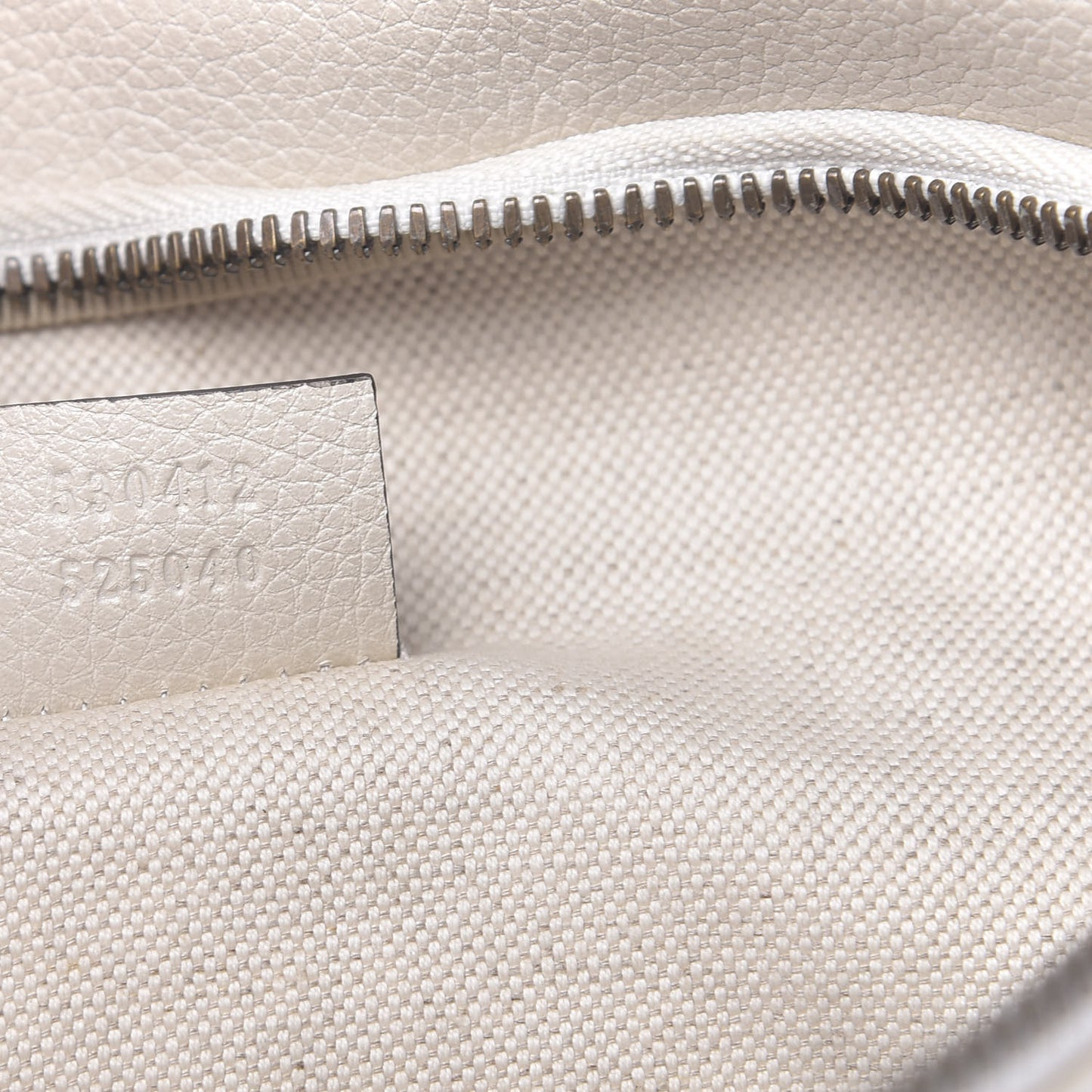 Grained Calfskin Logo Belt Bag White