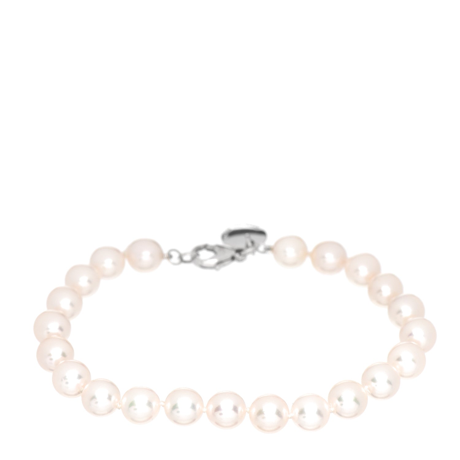 Tiffany 18K White Gold Akoya Pearl 7mm Essential Bracelet 1 of 4