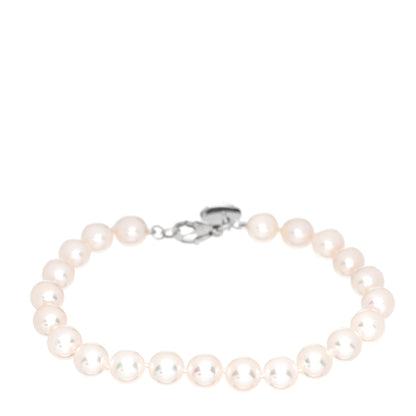 Tiffany 18K White Gold Akoya Pearl 7mm Essential Bracelet 1 of 4