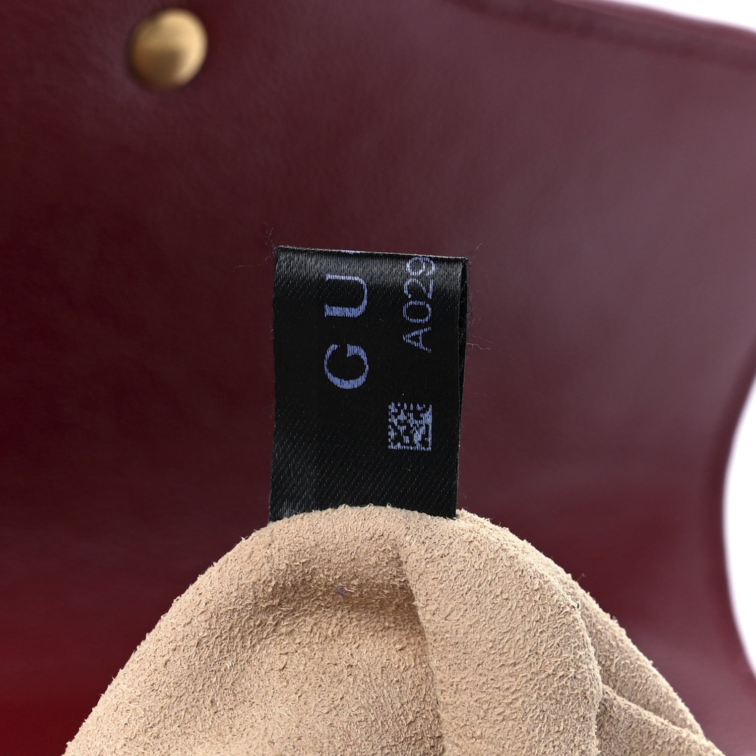 Gucci Vintage Effect Calfskin Matelasse Diagonal Mini Torchon GG Marmont Top Handle Shoulder Bag Black Romantic Cherry 8 of 12