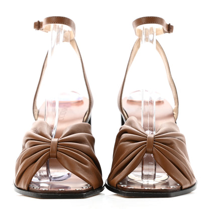 Jimmy Choo Calfskin Jasie 85 Sandals 37.5 Cuoio 2 of 7