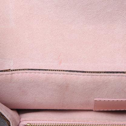 Louis Vuitton Damier Ebene Caissa Clutch Rose Ballerine 9 of 9