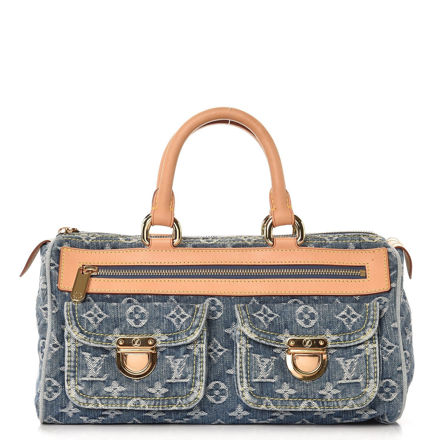 Louis Vuitton Monogram Denim Neo Speedy Blue 1 of 7