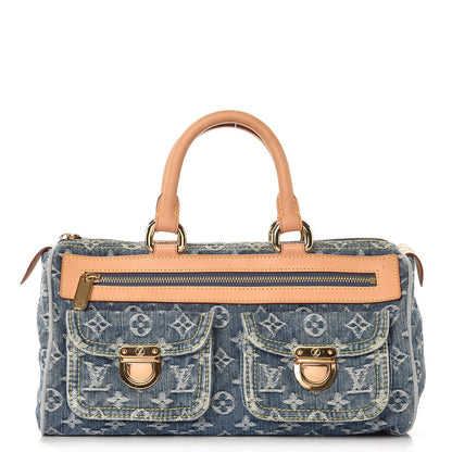 Louis Vuitton Monogram Denim Neo Speedy Blue 1 of 7