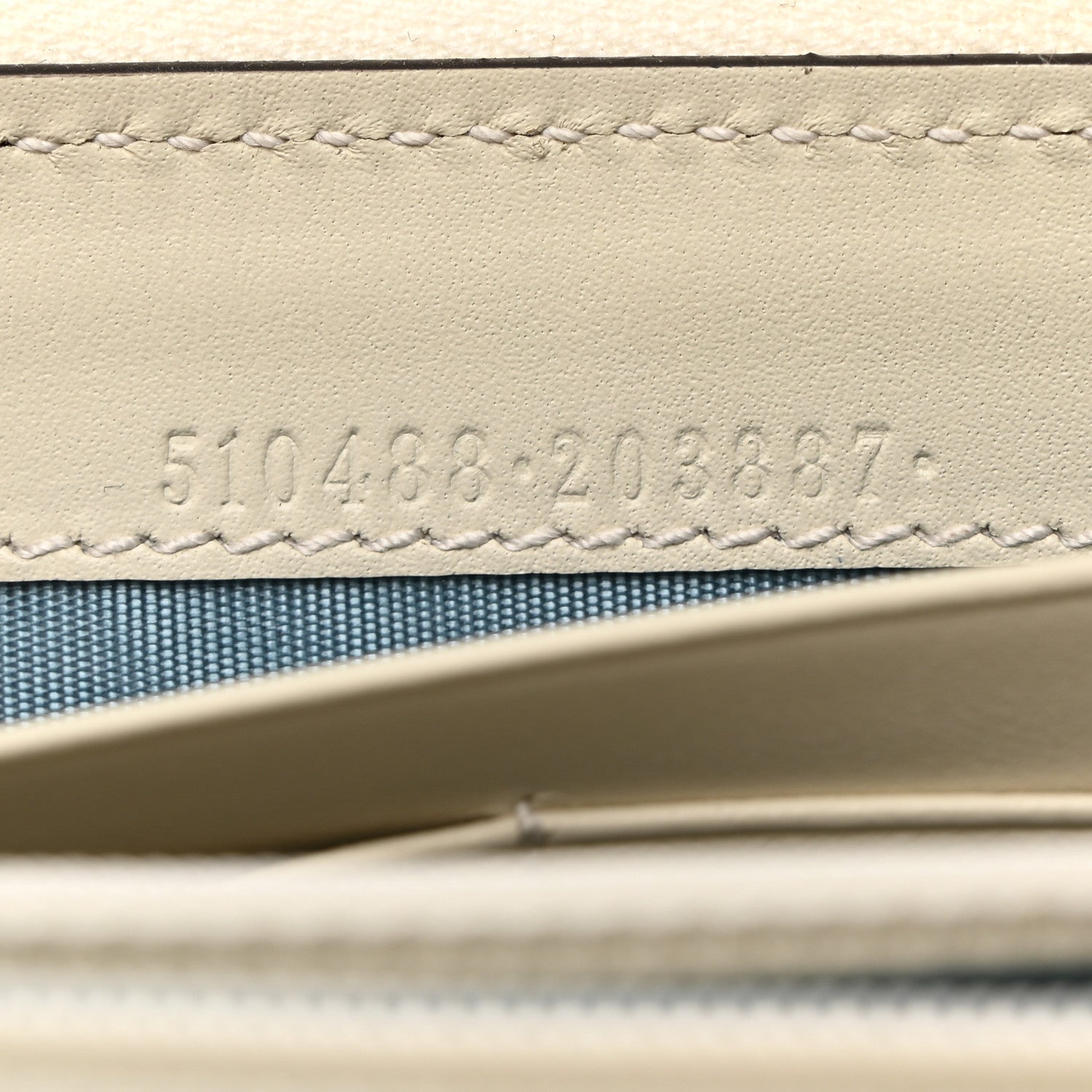 Gucci X SEGA Calfskin GUCCY Stars Zip Around Wallet Mystic White Gold 7 of 10