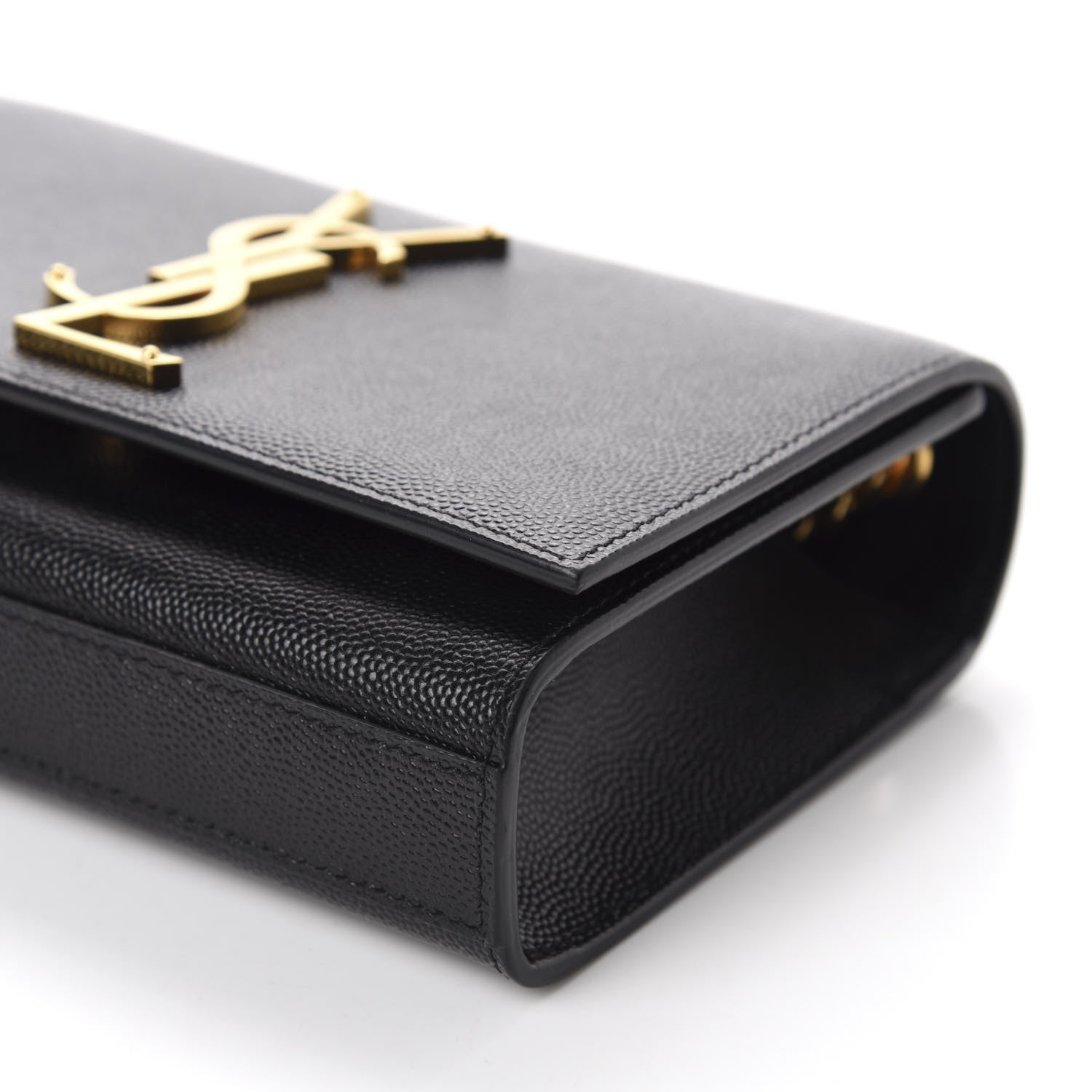 Saint Laurent Grain De Poudre Small Monogram Kate Satchel Black 7 of 12