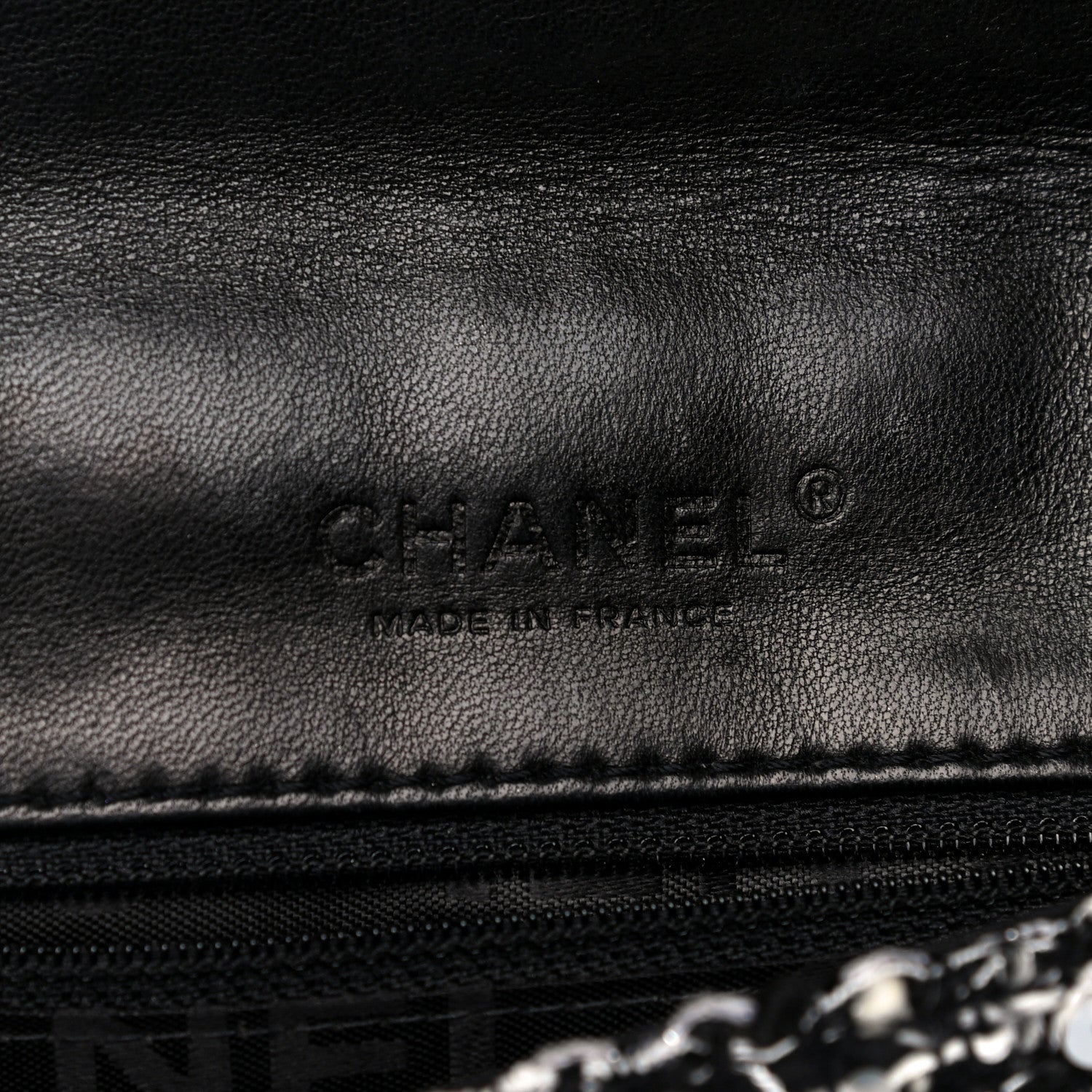 Chanel Sequin Tweed Single Flap Ecru Black 7 of 32