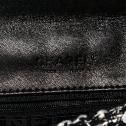 Chanel Sequin Tweed Single Flap Ecru Black 7 of 32