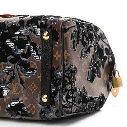 Louis Vuitton Monogram Fleur De Jais Sequins Speedy 30 9 of 14