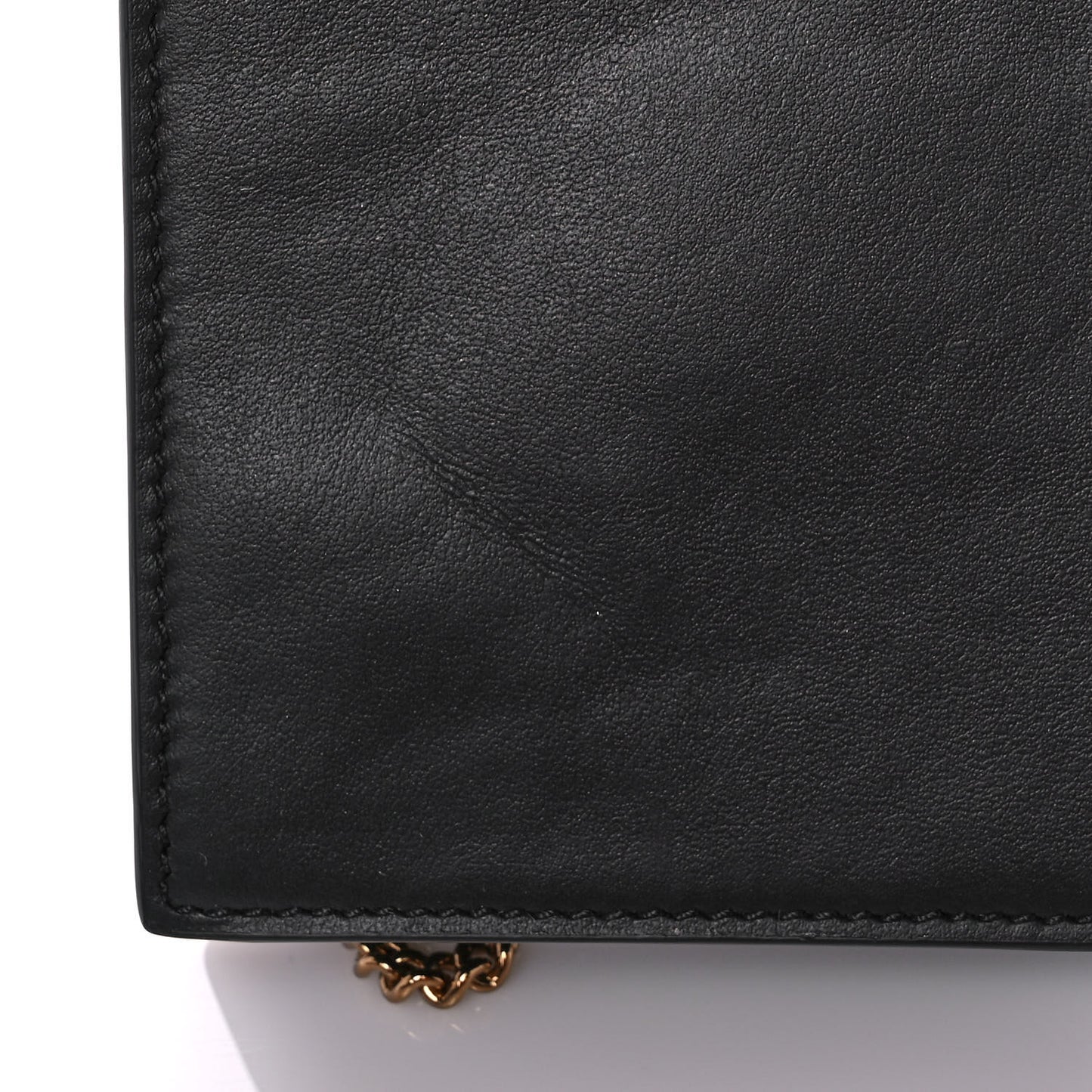 Vitello Medallion Cell Phone Crossbody Black