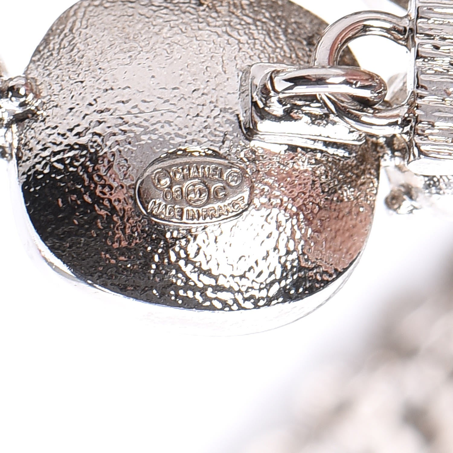 Chanel Crystal Multi Strand Chain CC Belt Silver 5 of 6