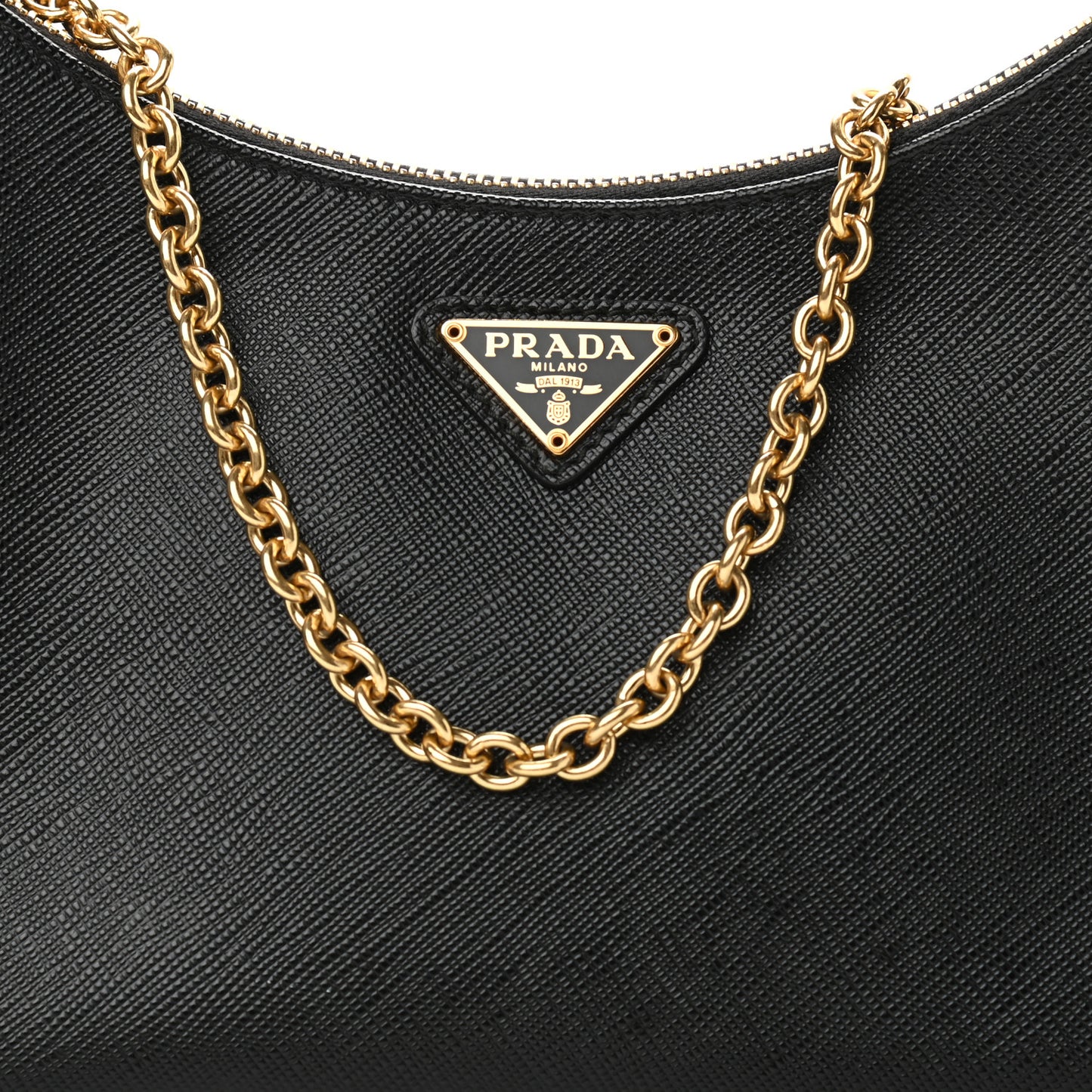 Saffiano Lux Re-Edition 2005 Shoulder Bag Black