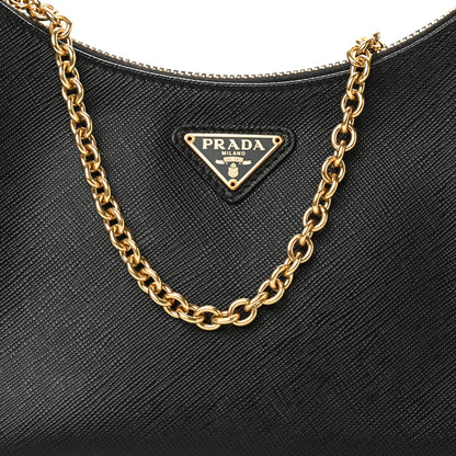 Prada Saffiano Lux Re-Edition 2005 Shoulder Bag Black 8 of 12