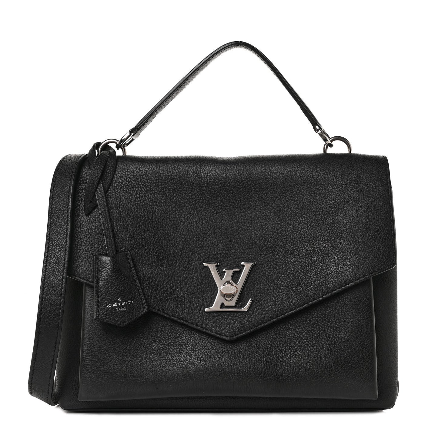 Soft Calfskin My Lockme Top Handle Black