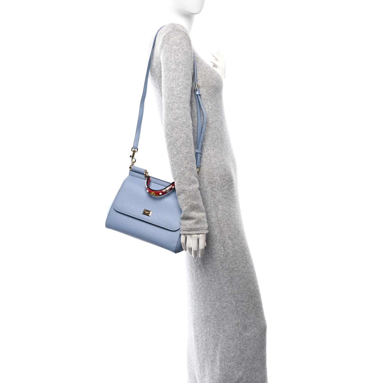 Dolce & Gabbana Dauphine Embroidered Small Miss Sicily Satchel Fiordaliso 2 of 14