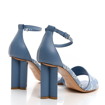 Louis Vuitton Monogram Denim Silhouette Sandals 41 Blue 4 of 9
