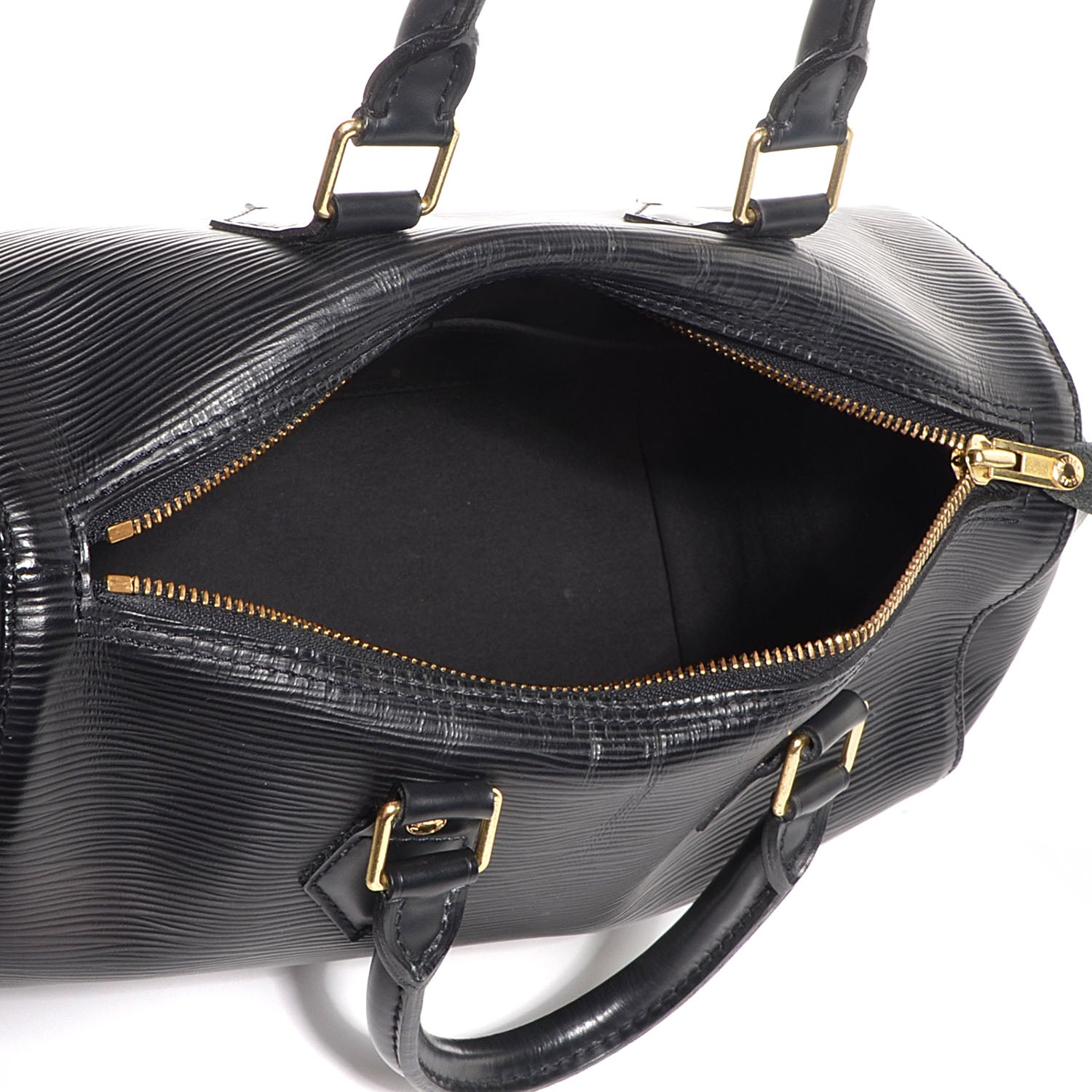 Louis Vuitton Epi Speedy 25 Black 5 of 7