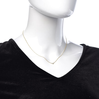 Tiffany 18K Yellow Gold Diamond .03ct Elsa Peretti Diamonds by the Yard Pendant Necklace 2 of 7