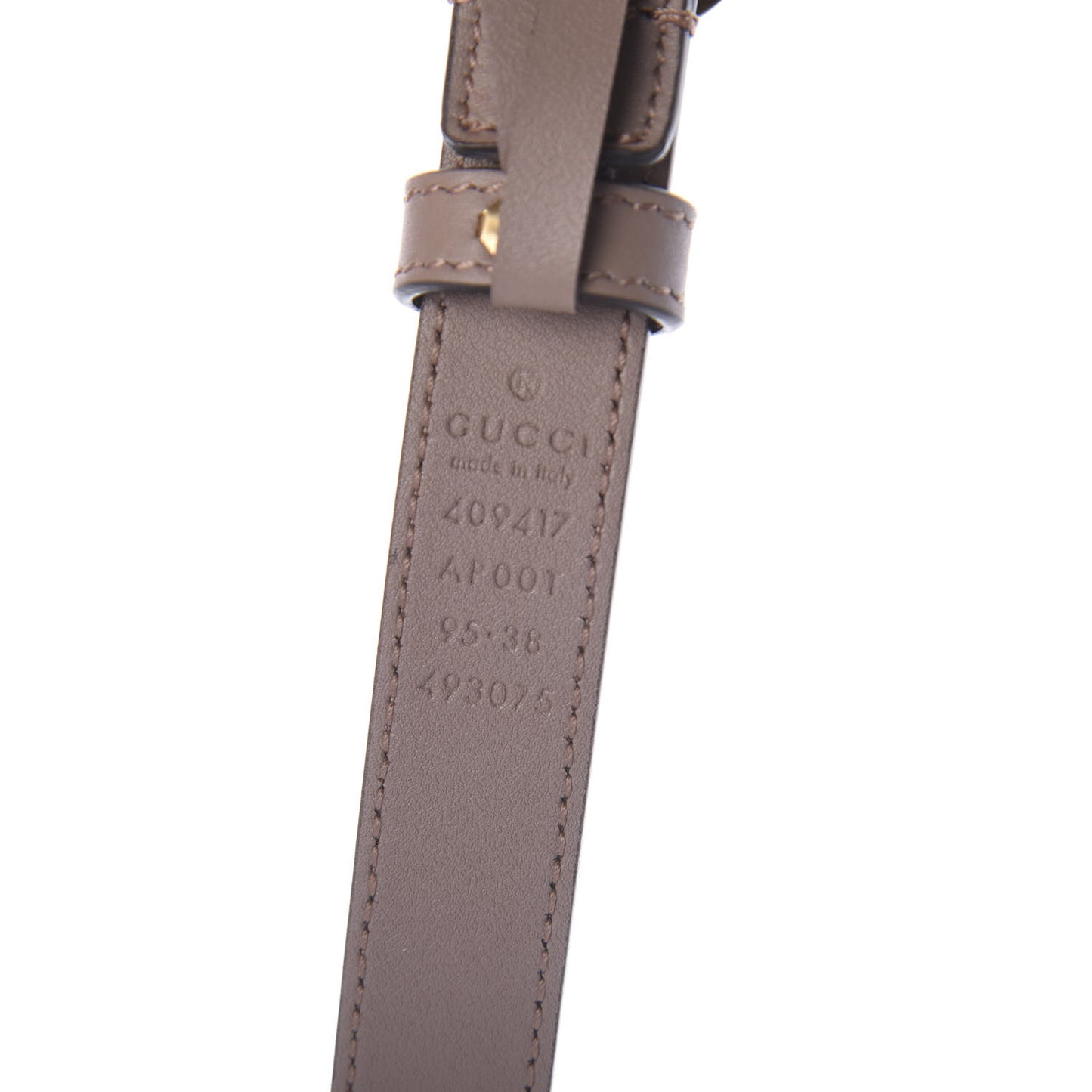 Calfskin Double G 20mm Belt 95 38 Porcelain Rose