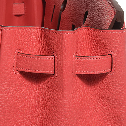 Hermes Taurillon Clemence Birkin 35 Rouge Pivoine 18 of 23