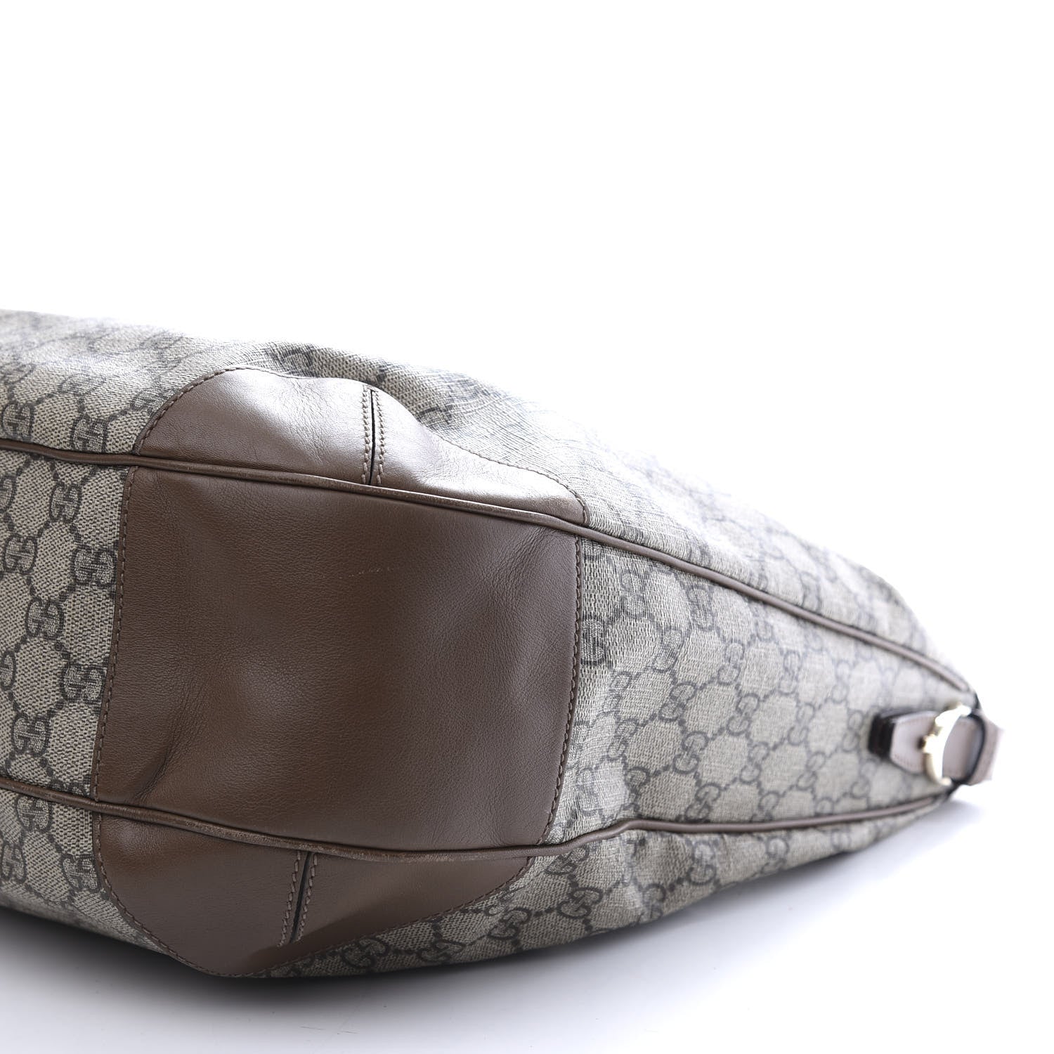 Gucci GG Supreme Monogram Margaux Calfskin Medium Nice Hobo Beige Ebony Acero 9 of 11