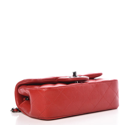 Chanel Lambskin Quilted Extra Mini Flap Red 3 of 9