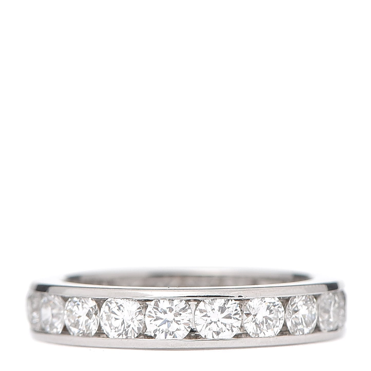 Platinum Diamond 2.00ctw Eternity Wedding Band Ring 50 5.25