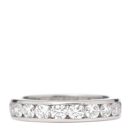 Tiffany Platinum Diamond 2.00ctw Eternity Wedding Band Ring 50 5.25 3 of 4
