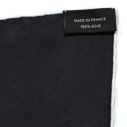 Hermes Silk Manufacture de Boucleries Scarf 90 Gris Noir Menthol 3 of 5