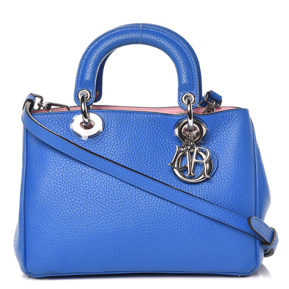 Christian Dior Bullcalf Mini Diorissimo Tote Bleu Nosy Rose Tendre 1 of 12