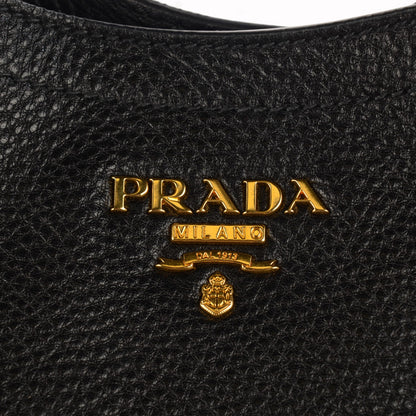 Prada Vitello Daino Satchel Nero Black 2 of 10