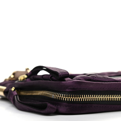 Lanvin Satin Amalia Medium Shoulder Bag Violet 10 of 11