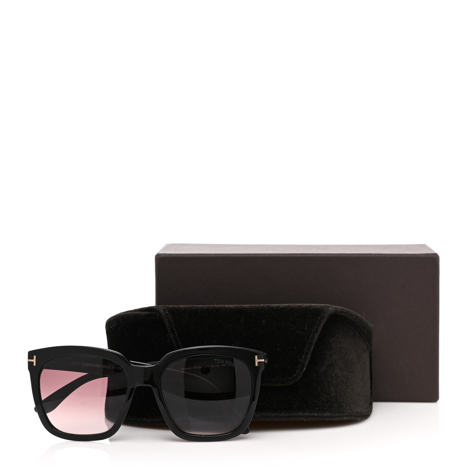Tom Ford Amarra Sunglasses TF502 Black 9 of 9