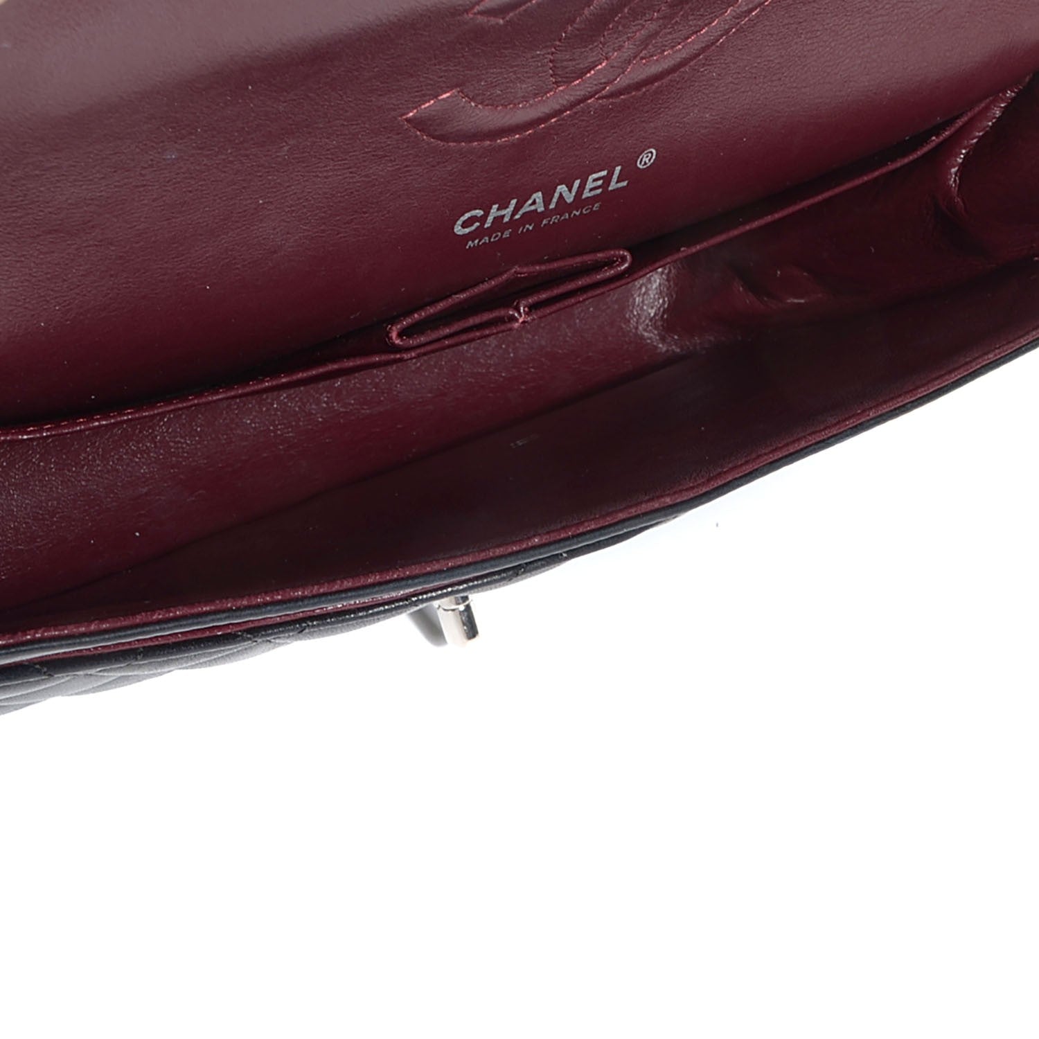 Chanel Lambskin Quilted Medium Double Flap Black 5 of 8