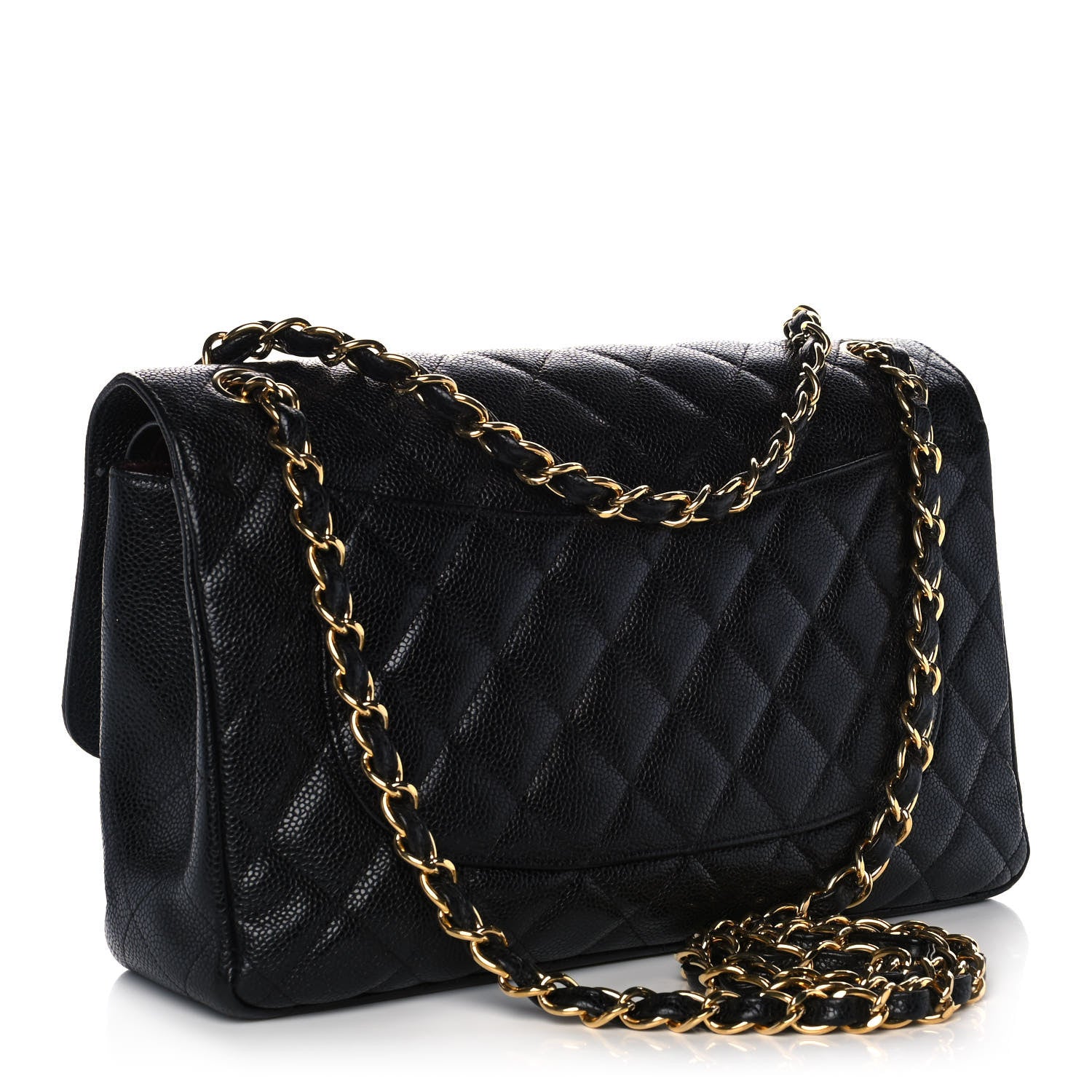 Chanel Caviar Quilted Jumbo Double Flap Black 3 of 10
