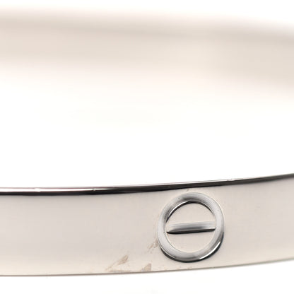 Cartier 18K White Gold LOVE Bracelet 19 4 of 7