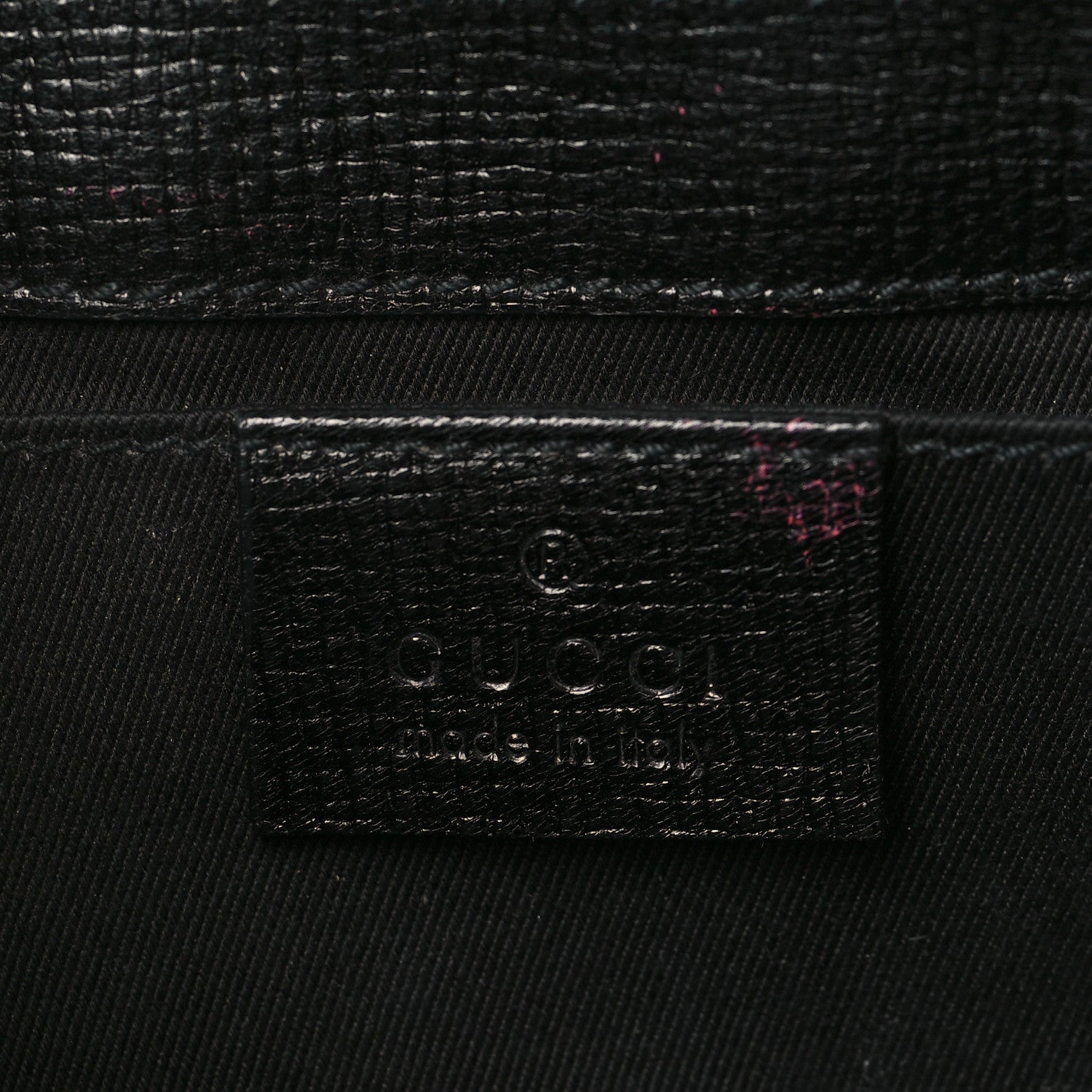 Gucci Textured Calfskin Horsebit Chain Clutch Black 5 of 8